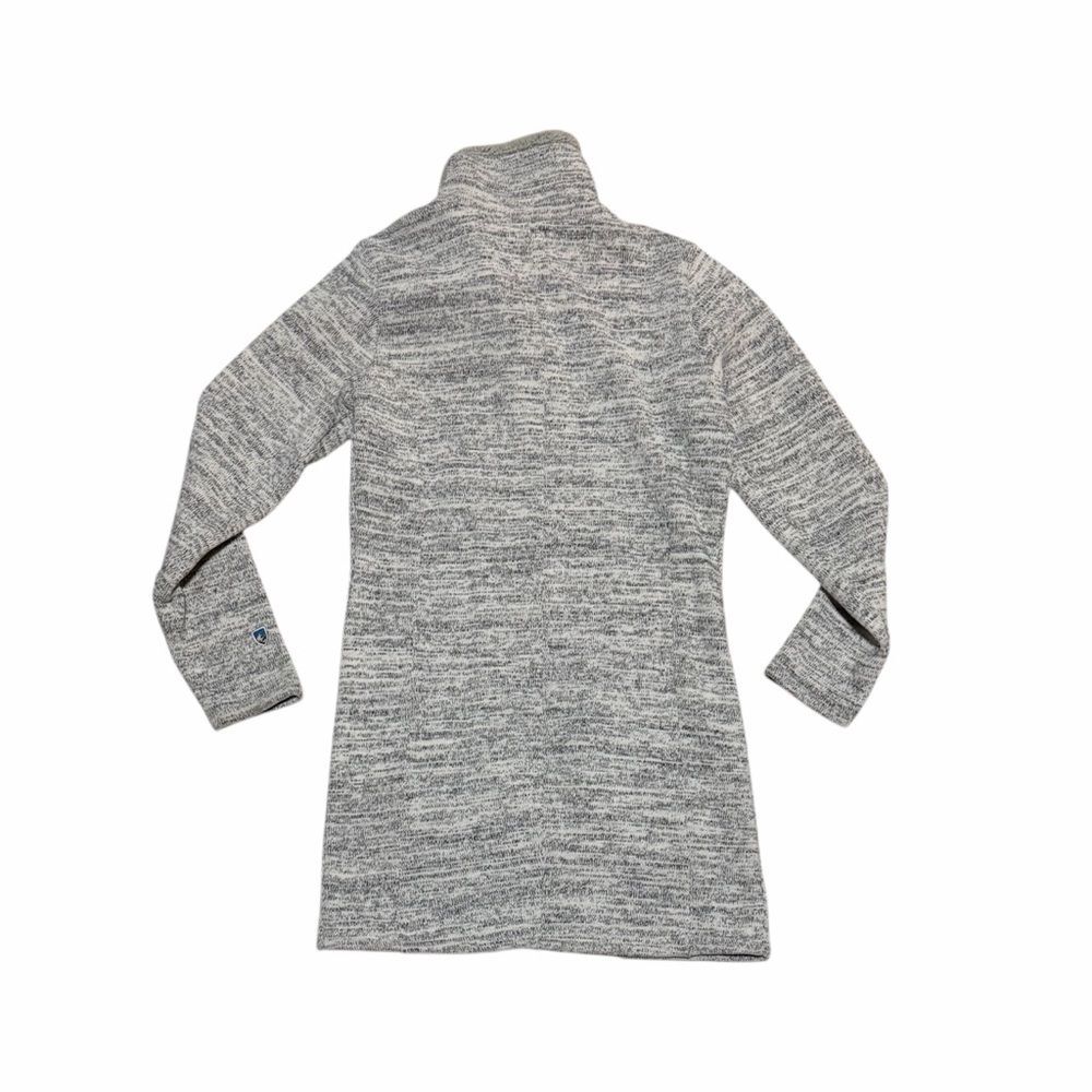 Kuhl Alaska Gray Long Zip Up Sweater Small High Neck Outdoor Size Small - Picture 3 of 5